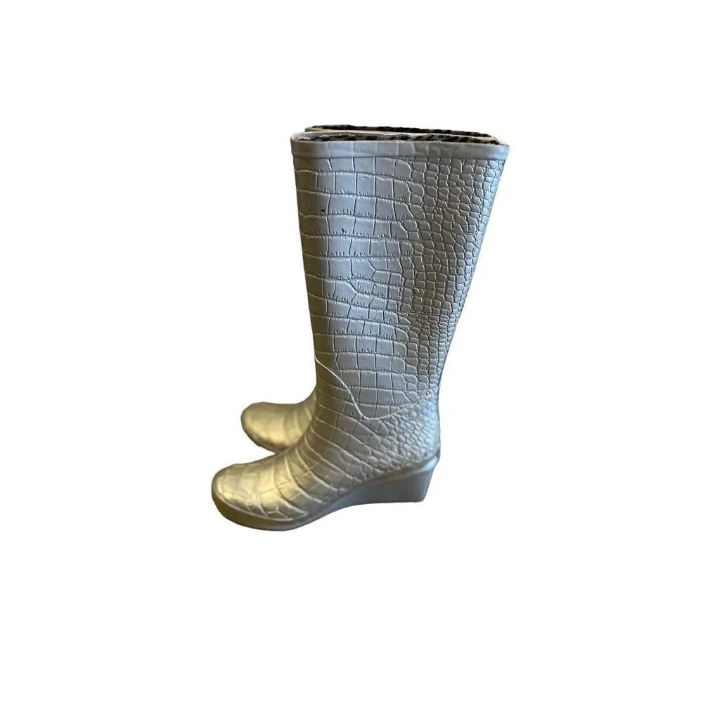 KHOMBU ANIMAL PRINT RUBBER RAIN BOOT